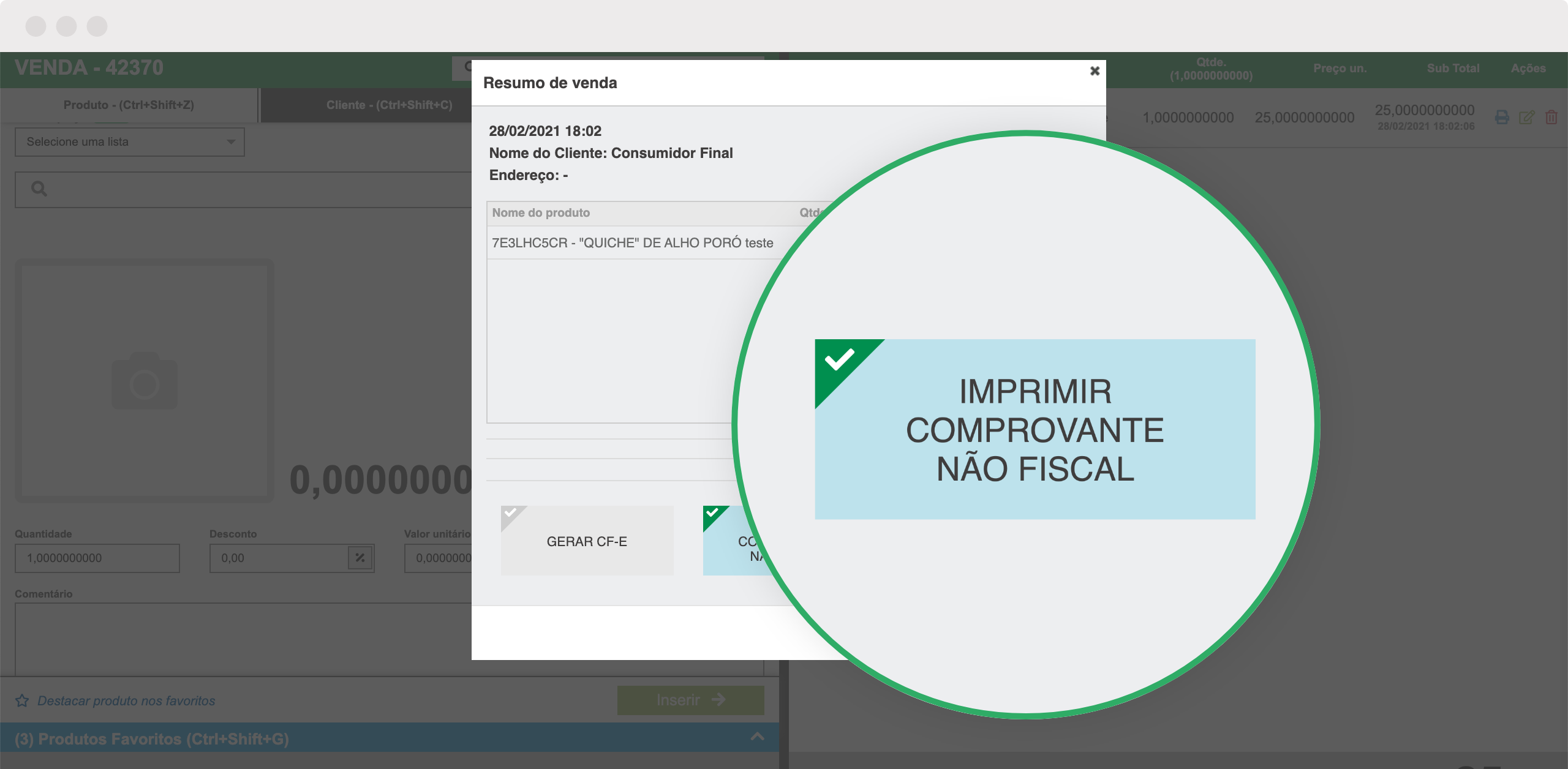 Emita comprovantes não fiscais