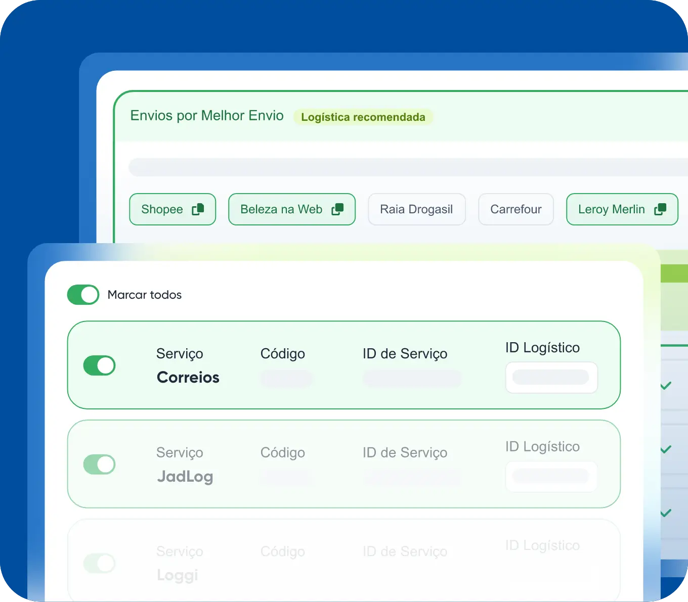 Conecte-se às principais transportadoras do Brasil